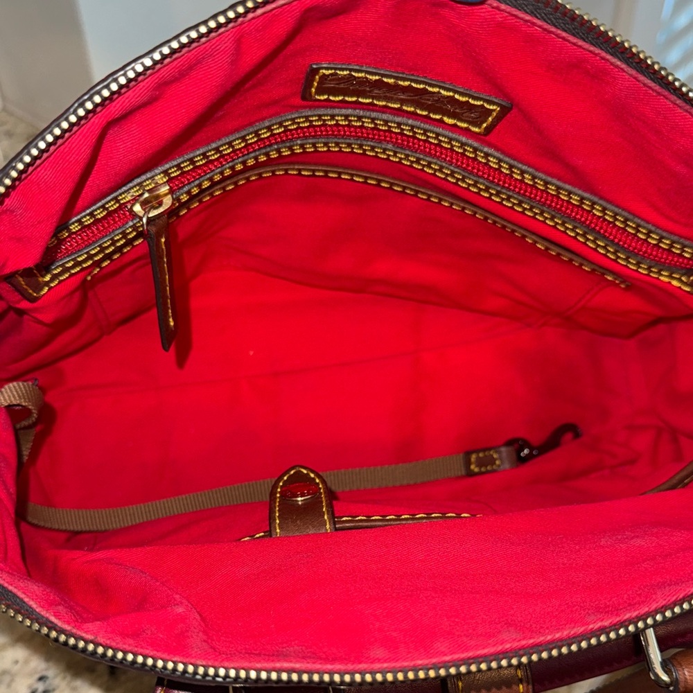 Dooney & Bourke Samba Satchel – Burgundy Leather - Picture 6 of 11